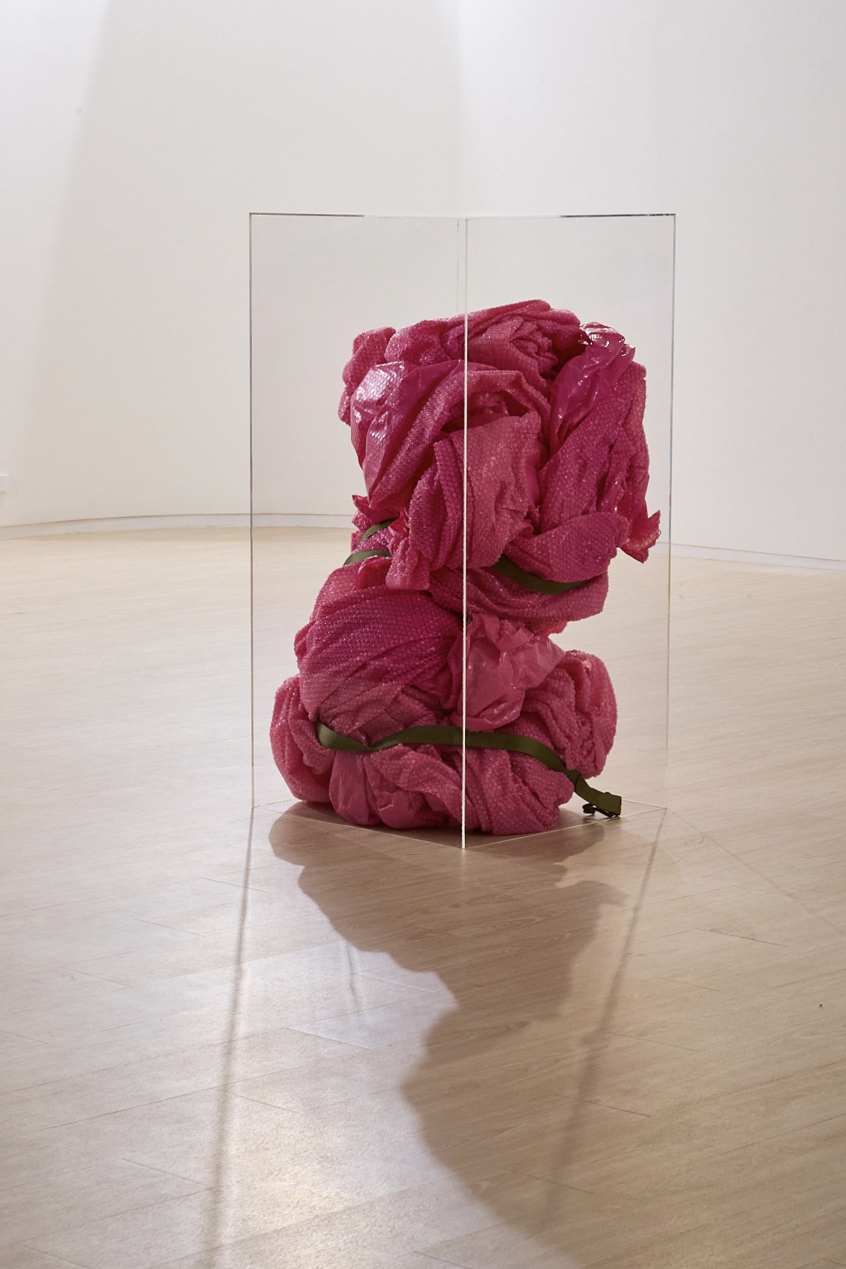 We are living in a room installation by oneg - mixed media exploring body exterior and interior duality